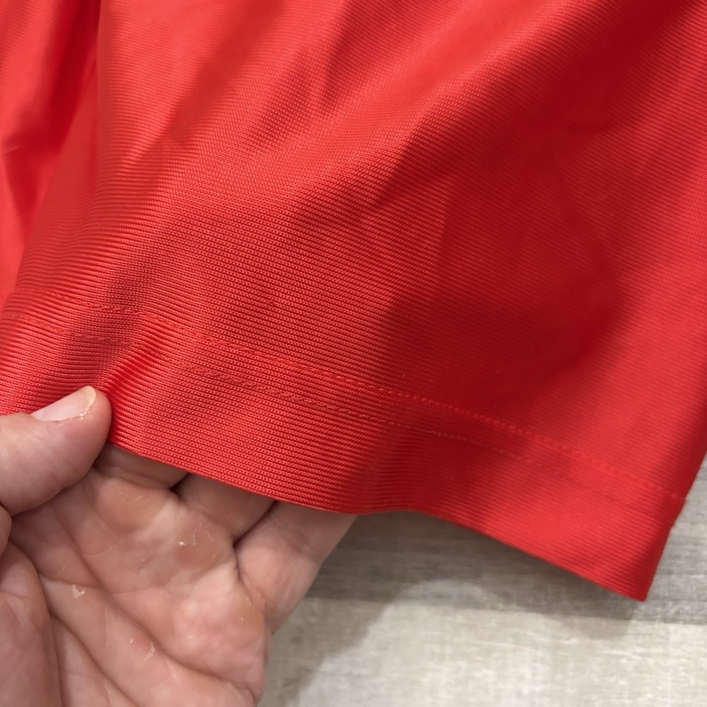 Vintage Diadora Soccer Shorts Mens Large Red Satin Shiny 90's Y2K Nylon Athletic - Picture 10 of 15